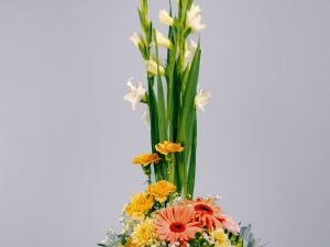Honra floral con base de copa
