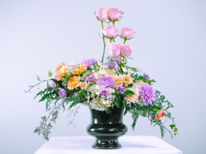 Honra floral con base de copa